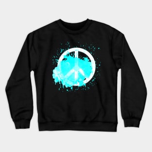 Peace of a Rainbow - Cerulean Crewneck Sweatshirt